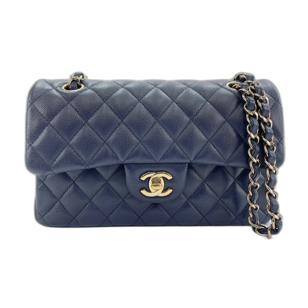 Chanel Matelassé Shoulder Bag, Navy